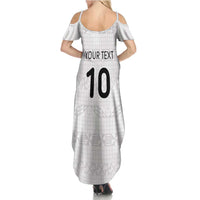 Custom Tonga Ngatu Art Rugby Mate Ma'a Summer Maxi Dress LT03 - Polynesian Pride
