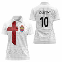 Custom Tonga Ngatu Art Rugby Mate Ma'a Women Polo Shirt - Polynesian Pride