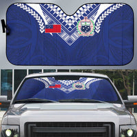 Samoa Rugby Auto Sun Shade Pacific Motifs - Polynesian Pride