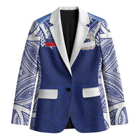 Custom Samoa Rugby Blazer Pacific Motifs - Polynesian Pride