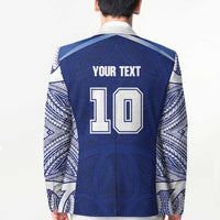 Custom Samoa Rugby Blazer Pacific Motifs - Polynesian Pride