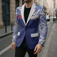 Custom Samoa Rugby Blazer Pacific Motifs - Polynesian Pride
