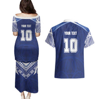 Custom Samoa Rugby Couples Matching Puletasi and Hawaiian Shirt Pacific Motifs LT03 - Polynesian Pride