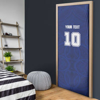 Custom Samoa Rugby Door Cover Pacific Motifs - Polynesian Pride