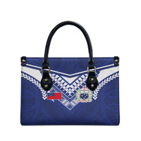 Samoa Rugby Leather Bag Pacific Motifs - Polynesian Pride