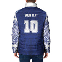 Custom Samoa Rugby Padded Jacket Pacific Motifs LT03 - Polynesian Pride