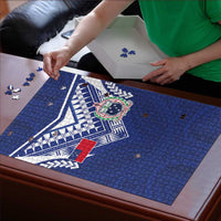 Samoa Rugby Puzzle Pacific Motifs - Polynesian Pride