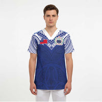 Custom Samoa Rugby Scrub Top Pacific Motifs LT03 - Polynesian Pride