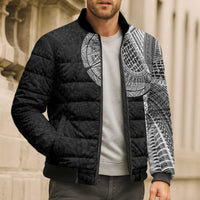 Samoan Tatau Bomber Puffer Jacket Art Tribal Traditional Tattoos - Polynesian Pride