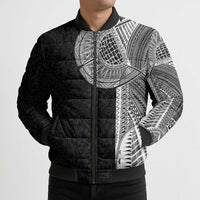 Samoan Tatau Bomber Puffer Jacket Art Tribal Traditional Tattoos - Polynesian Pride