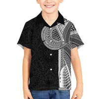 Samoan Tatau Family Matching Long Sleeve Bodycon Dress and Hawaiian Shirt Art Tribal Traditional Tattoos - Polynesian Pride