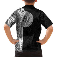Samoan Tatau Family Matching Off Shoulder Short Dress and Hawaiian Shirt Art Tribal Traditional Tattoos LT03 - Polynesian Pride