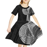 Samoan Tatau Kid Short Sleeve Dress Art Tribal Traditional Tattoos - Polynesian Pride