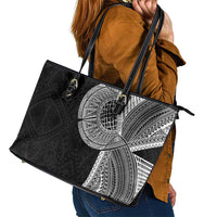 Samoan Tatau Leather Tote Bag Art Tribal Traditional Tattoos - Polynesian Pride