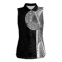 Samoan Tatau Women Sleeveless Polo Shirt Art Tribal Traditional Tattoos - Polynesian Pride