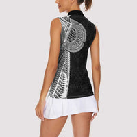 Samoan Tatau Women Sleeveless Polo Shirt Art Tribal Traditional Tattoos - Polynesian Pride