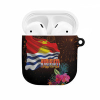 Kiribati Flag and Fireworks AirPods Case First Place Welcome the New Year LT03 Black - Polynesian Pride