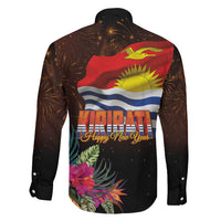 Kiribati Flag and Fireworks Family Matching Mermaid Dress and Hawaiian Shirt First Place Welcome the New Year LT03 - Polynesian Pride
