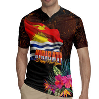 Kiribati Flag and Fireworks Rugby Jersey First Place Welcome the New Year LT03 - Polynesian Pride