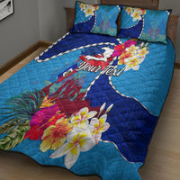 Personalised Haiti 220th Anniversary Independence Day Quilt Bed Set Ayiti Flower with Polynesian Pattern LT03 - Polynesian Pride