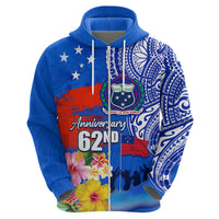 Personalised Samoa 62nd Anniversary Independence Day Hoodie Samoan Tribal Flag Style LT03 - Polynesian Pride
