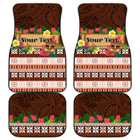 Pasifika Festival Auckland Car Mats Polynesian Tribal with Pacific Pattern Brown Color