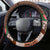 Pasifika Festival Auckland Steering Wheel Cover Polynesian Tribal with Pacific Pattern Brown Color