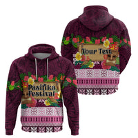 Pasifika Festival Auckland Hoodie Polynesian Tribal with Pacific Pattern Pink Color LT03 - Polynesian Pride