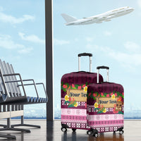 Pasifika Festival Auckland Luggage Cover Polynesian Tribal with Pacific Pattern Pink Color LT03 - Polynesian Pride