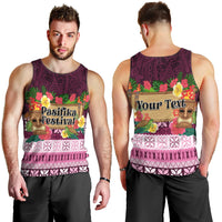 Pasifika Festival Auckland Men Tank Top Polynesian Tribal with Pacific Pattern Pink Color LT03 - Polynesian Pride