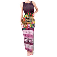 Pasifika Festival Auckland Tank Maxi Dress Polynesian Tribal with Pacific Pattern Pink Color LT03 Women Pink - Polynesian Pride