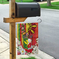 Personalised Hawaii and Philippines Together Garden Flag The Emblems with Cultural Symbols Green-Yellow-Red Tricolor