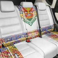 Haiti Flag Traditional Dashiki Back Car Seat Cover White Color - Polynesian Pride