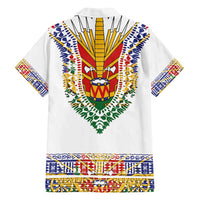 Haiti Flag Traditional Dashiki Family Matching Puletasi and Hawaiian Shirt White Color - Polynesian Pride