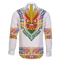 Haiti Flag Traditional Dashiki Family Matching Summer Maxi Dress and Hawaiian Shirt White Color LT03 - Polynesian Pride