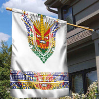 Haiti Flag Traditional Dashiki Garden Flag White Color - Polynesian Pride