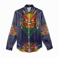 Haiti Flag Traditional Dashiki Women Casual Shirt Black Color LT03 - Polynesian Pride