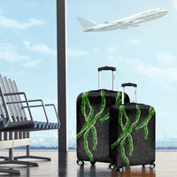 Hawaii Maile Lei Luggage Cover Aloha Black Color