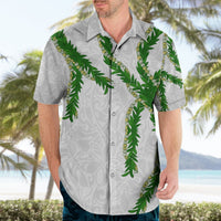 Hawaii Maile Lei Hawaiian Shirt Aloha White Color LT03 - Polynesian Pride