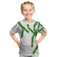 Hawaii Maile Lei Kid T Shirt Aloha White Color LT03 White - Polynesian Pride