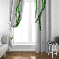 Hawaii Maile Lei Window Curtain Aloha White Color LT03 - Polynesian Pride