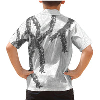 Hawaii Maile Lei Family Matching Mermaid Dress and Hawaiian Shirt Aloha The Grey Color