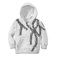 Hawaii Maile Lei Kid Hoodie Aloha The Grey Color