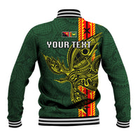 Custom Papua New Guinea Oro Province Baseball Jacket PNG Birds Of Paradise Polynesian Arty Style LT03 - Polynesian Pride