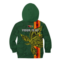 Custom Papua New Guinea Oro Province Kid Hoodie PNG Birds Of Paradise Polynesian Arty Style LT03 - Polynesian Pride