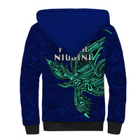 Papua New Guinea Bougainville Sherpa Hoodie PNG Birds Of Paradise Polynesian Arty Style LT03 - Polynesian Pride