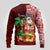 Custom Hawaii Mele Kalikimaka Ugly Christmas Sweater Santa Claus and Hula Girl Tropical Folwer with Hawaiian Pattern LT03 - Polynesian Pride