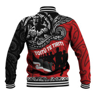 Aotearoa Toitu Te Tiriti Baseball Jacket Honoring Te Tiriti o Waitangi Maori Haka