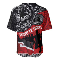 Aotearoa Toitu Te Tiriti Baseball Jersey Honoring Te Tiriti o Waitangi Maori Haka LT03 - Polynesian Pride