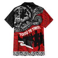 Aotearoa Toitu Te Tiriti Family Matching Tank Maxi Dress and Hawaiian Shirt Honoring Te Tiriti o Waitangi Maori Haka LT03 - Polynesian Pride